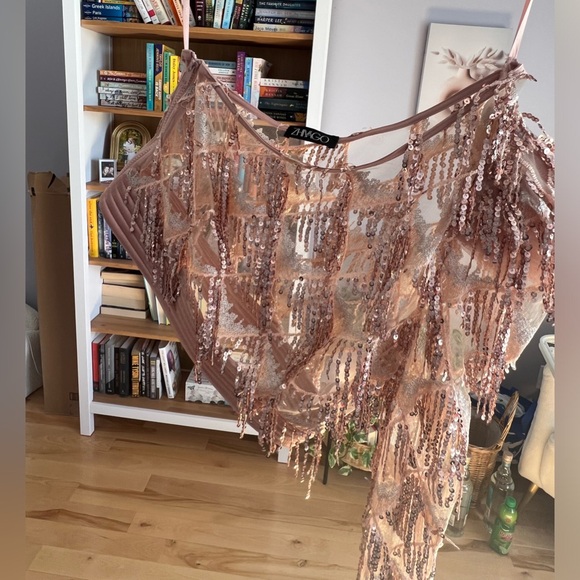 Zhivago one shoulder beaded top - Picture 6 of 7